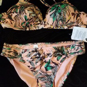 Athleta never worn bikini Sz M